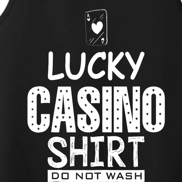 Lucky Casino Do Not Wash Poker Casino Gambling Performance Tank