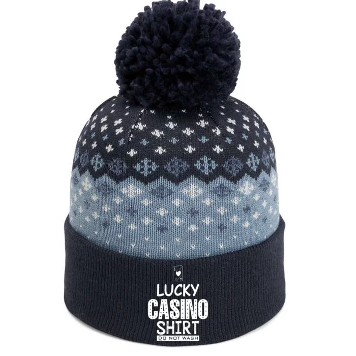 Lucky Casino Do Not Wash Poker Casino Gambling The Baniff Cuffed Pom Beanie