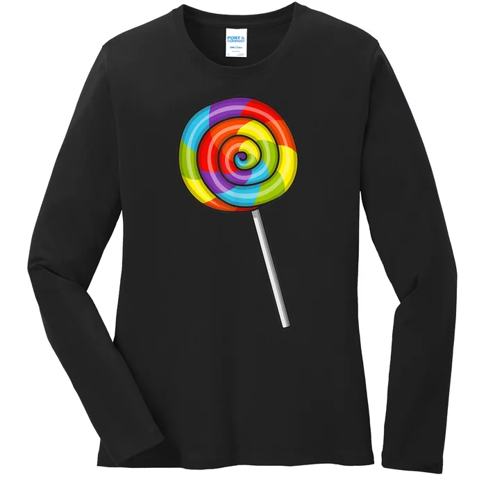 lollipop candy Design for a lollipop lover Ladies Long Sleeve Shirt