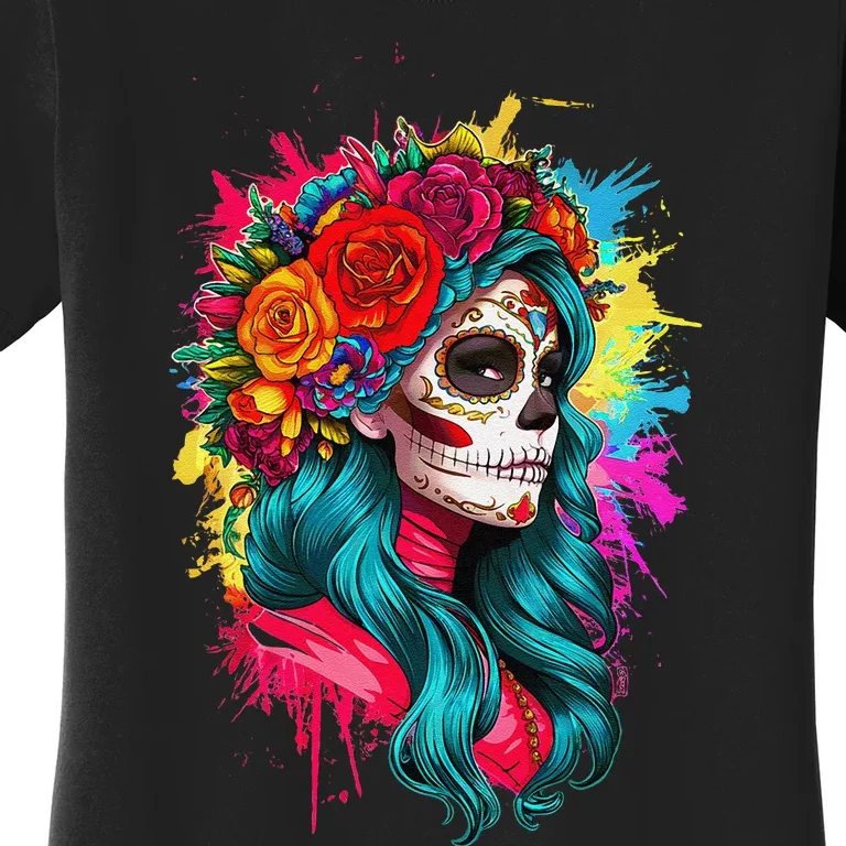 La CatrinaS Dia De Los Muertos Tribute Women's T-Shirt