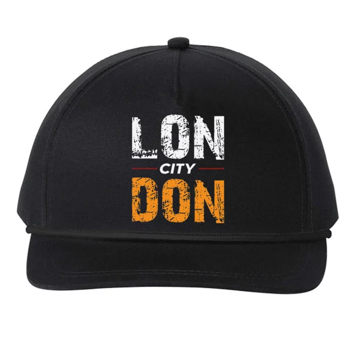 Lon City Don London City Ceremonial County Patriot Saying Snapback Five-Panel Rope Hat