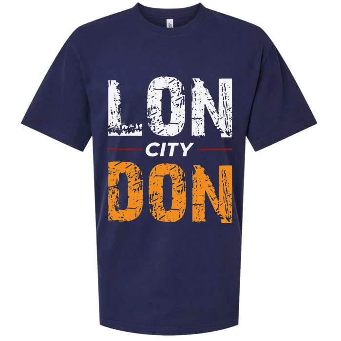 Lon City Don London City Ceremonial County Patriot Saying Sueded Cloud Jersey T-Shirt