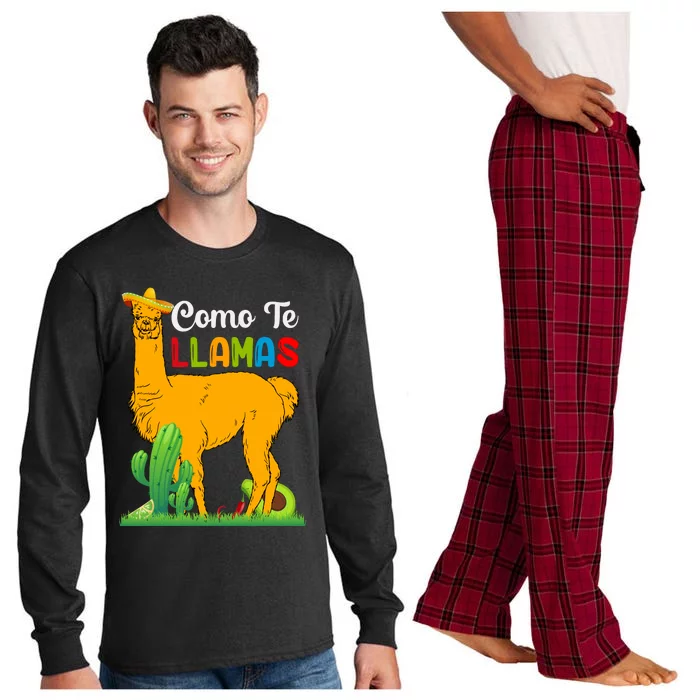 Llama Cinco De Mayo T Long Sleeve Pajama Set