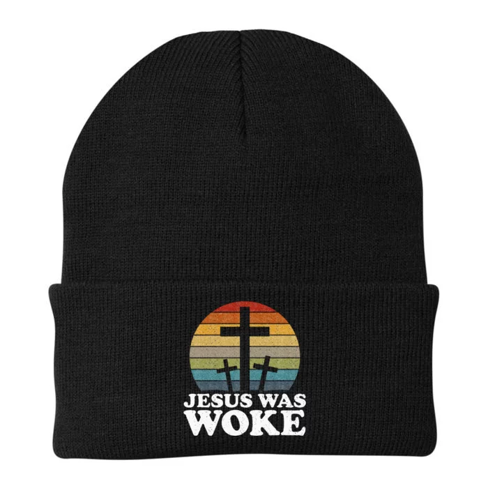 Liberal Christian Democrat Jesus Was Woke Knit Cap Winter Beanie