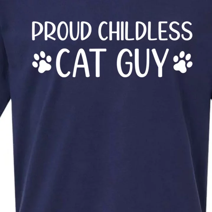 Less Cat Dudes S Cat Dad Proud Less Cat Guy Cool Gift Sueded Cloud Jersey T-Shirt