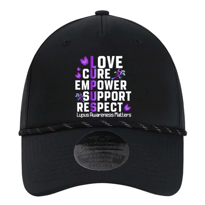 Love Cure Empower Support Respect Lupus Awareness Gift Performance The Dyno Cap