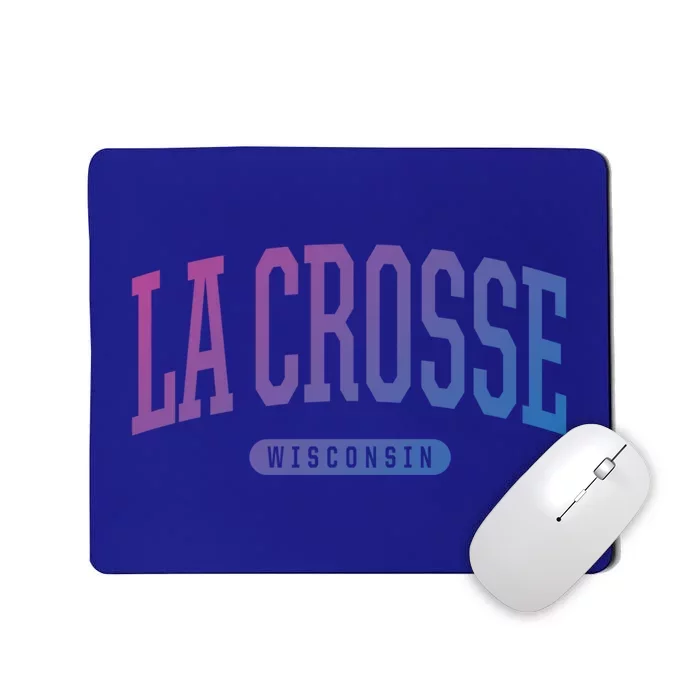 La Crosse Funny Gift Cute Gift College University Style Wi Usa Gift Mousepad