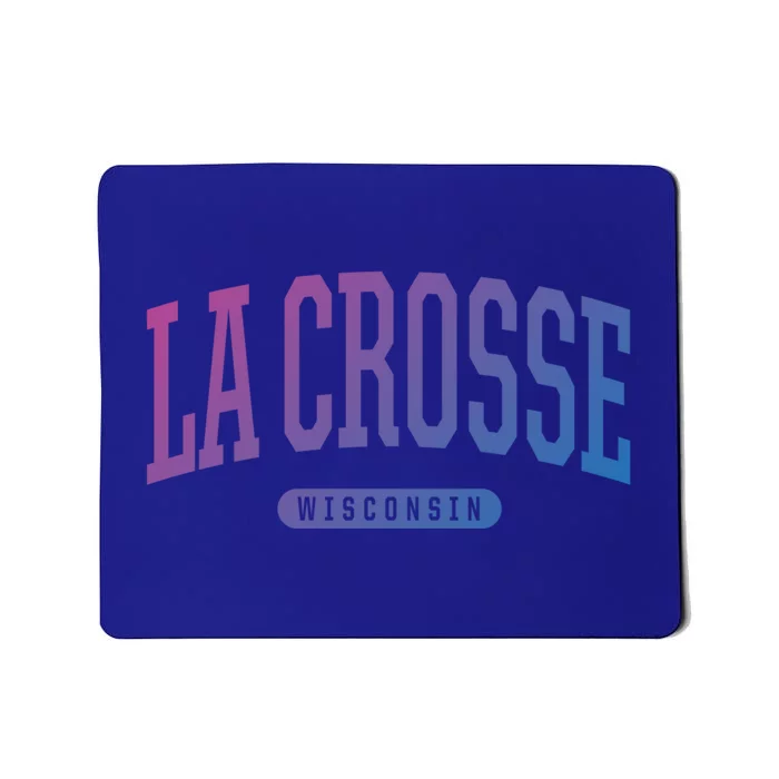 La Crosse Funny Gift Cute Gift College University Style Wi Usa Gift Mousepad