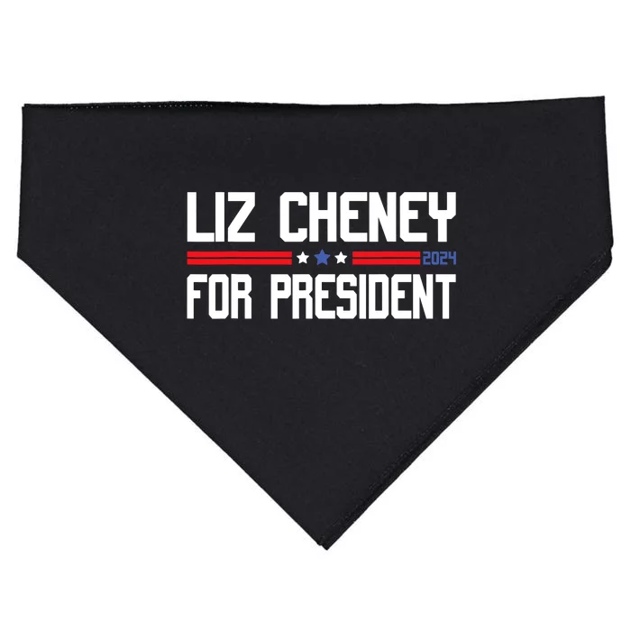 Liz Cheney For President 2024 USA-Made Doggie Bandana