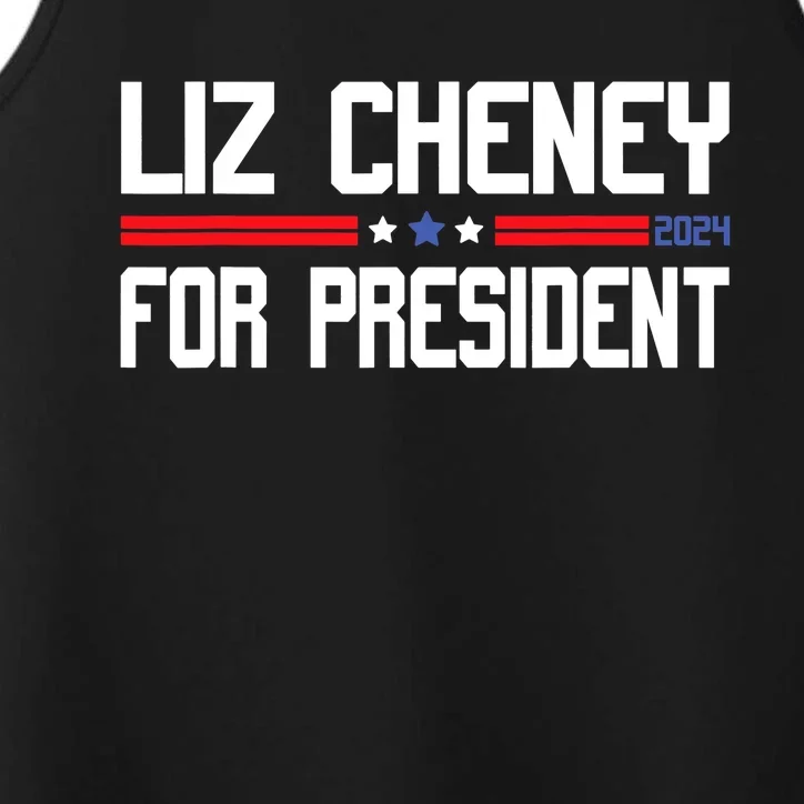 Liz Cheney For President 2024 Performance Tank