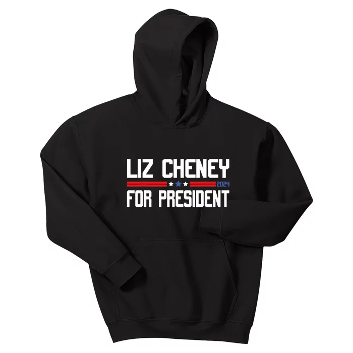 Liz Cheney For President 2024 Kids Hoodie