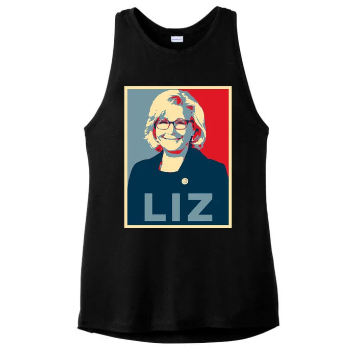 Liz Cheney For President 2024 Usa Political Election Ladies Tri-Blend Wicking Tank