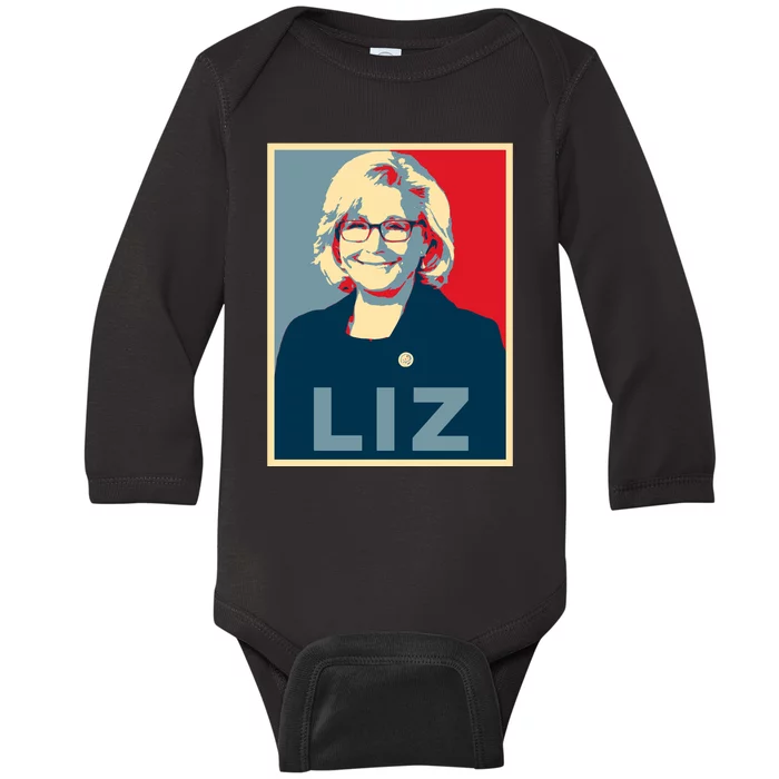 Liz Cheney For President 2024 Usa Political Election Baby Long Sleeve Bodysuit