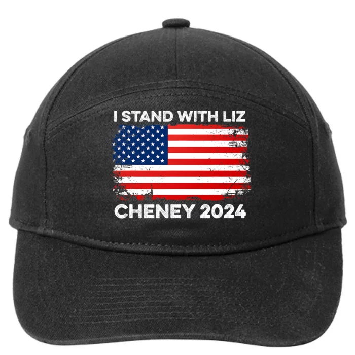 Liz Cheney For President Gop 2024 Election Vote Usa America 7-Panel Snapback Hat