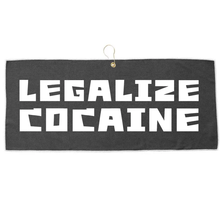 Legalize Cocaine Funny Large Microfiber Waffle Golf Towel