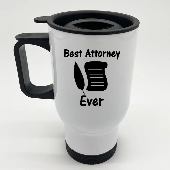 Law Clerk For Lawyer Gift Front & Back Stainless Steel Travel Mug