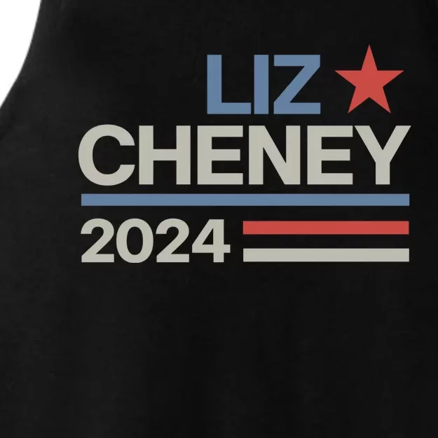 Liz Cheney For President 2024 USA Ladies Tri-Blend Wicking Tank