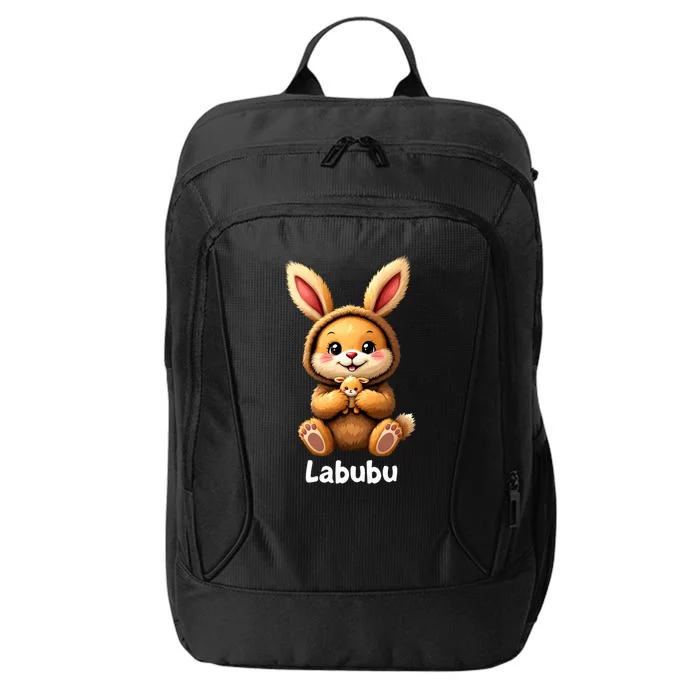 Labubu Cute Funny Monsters Brown Labubu City Backpack