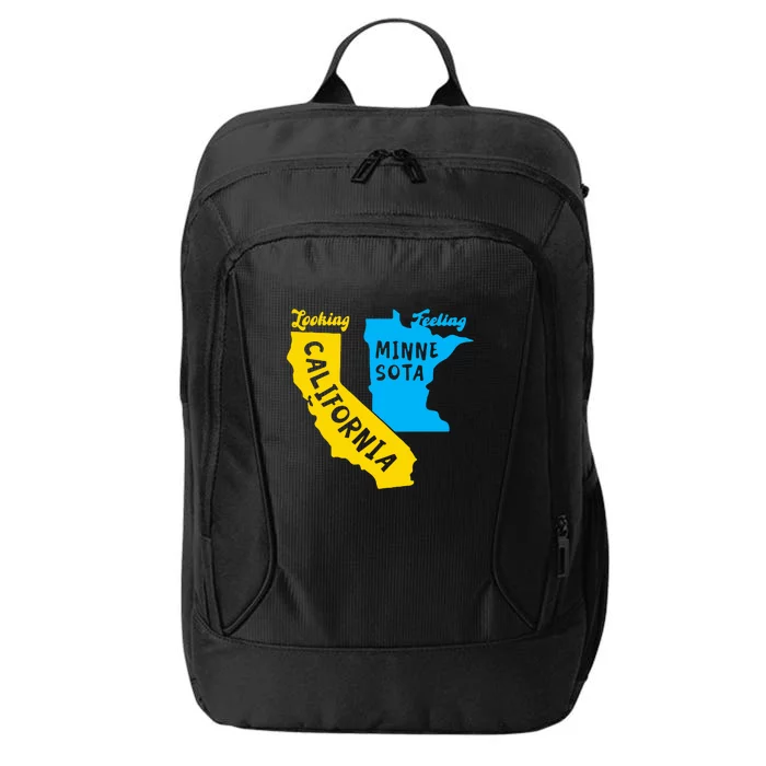 Looking California Feeling Minnesota Map City Backpack