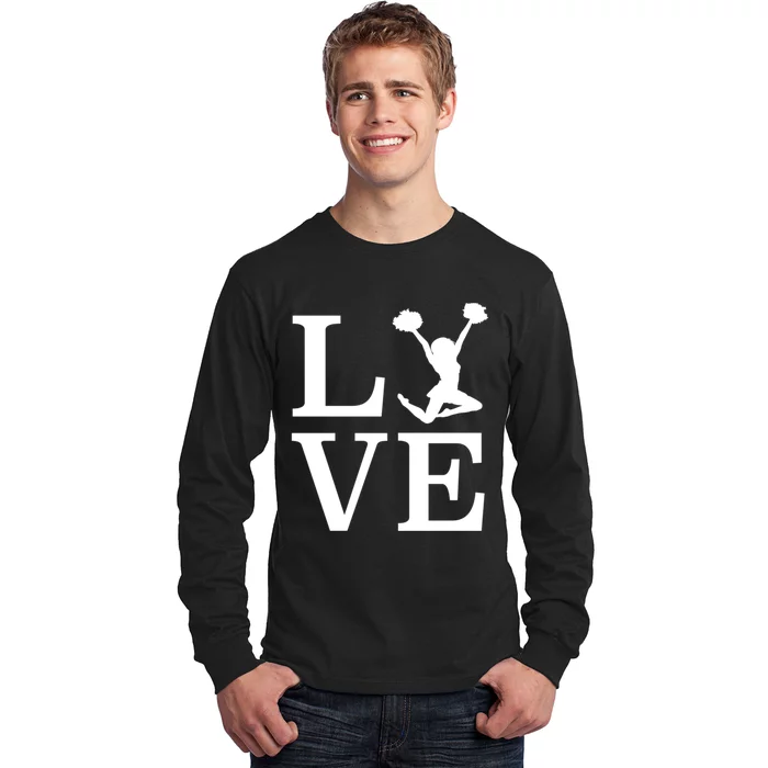 Love Cheer For Lover Cheerleader Long Sleeve Shirt