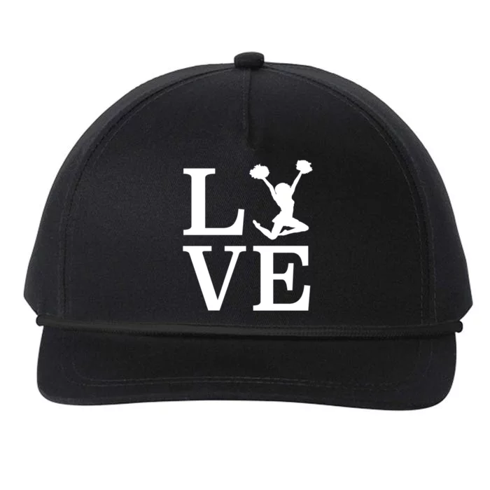 Love Cheer For Lover Cheerleader Snapback Five-Panel Rope Hat