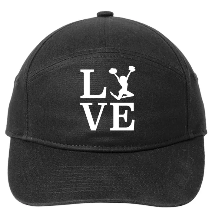 Love Cheer For Lover Cheerleader 7-Panel Snapback Hat