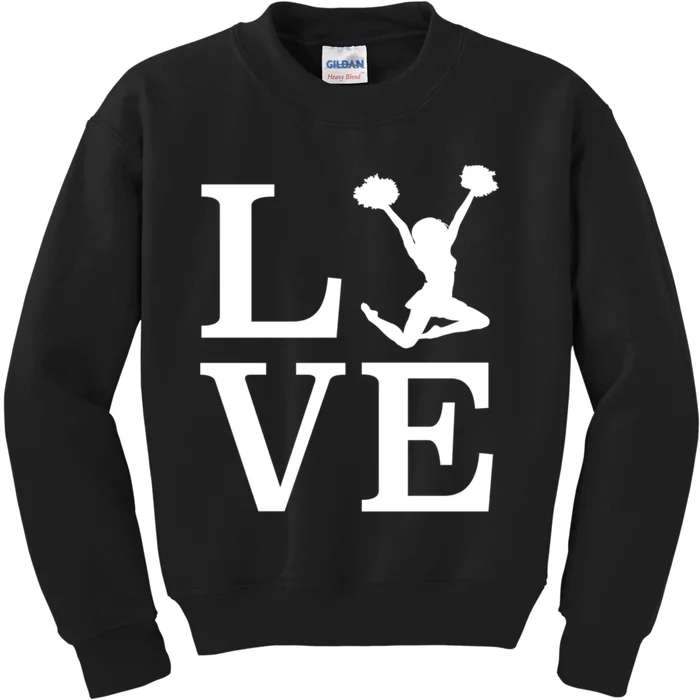 Love Cheer For Lover Cheerleader Kids Sweatshirt