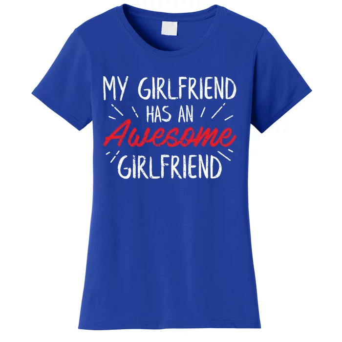 Lesbian Couple Funny Cute Valentines Day Gift Cool Gift Women's T-Shirt