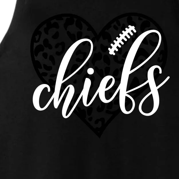 Love Chiefs Football Cool Kansas City Design Ladies Tri-Blend Wicking Tank