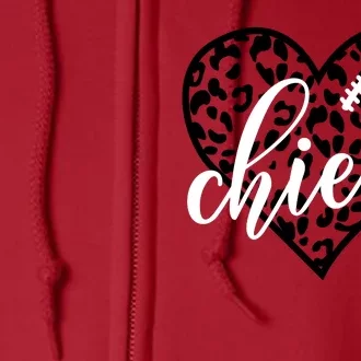 Love Chiefs Football Cool Kansas City Design Full Zip Hoodie