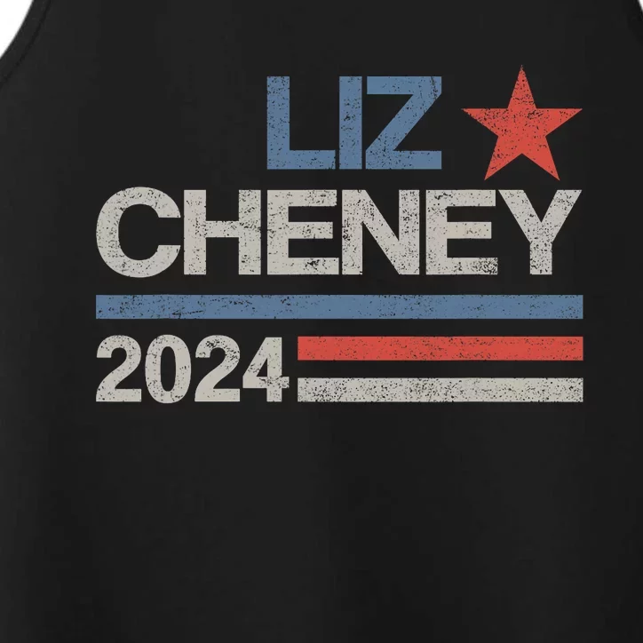 Liz Cheney For President 2024 Usa Election Liz 24 Performance Tank