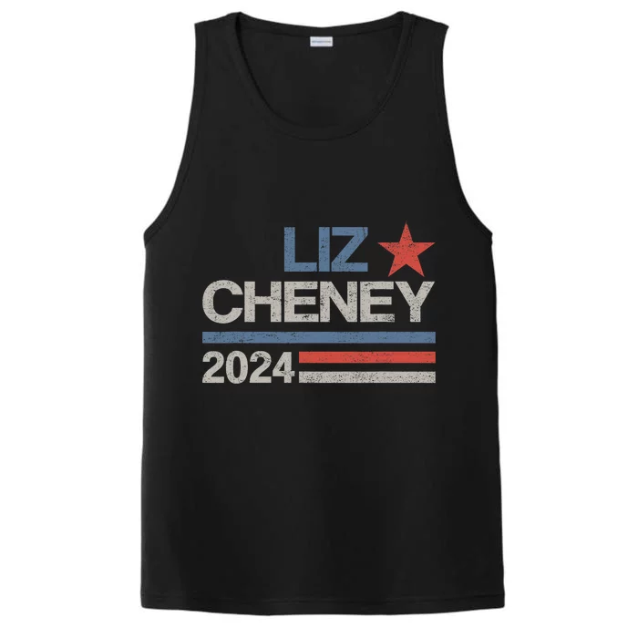 Liz Cheney For President 2024 Usa Election Liz 24 Performance Tank