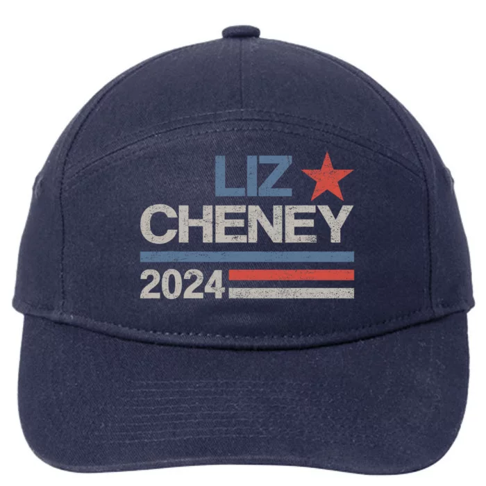 Liz Cheney For President 2024 Usa Election Liz 24 7-Panel Snapback Hat