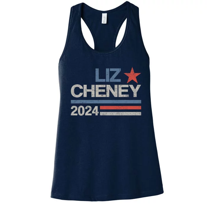 Liz Cheney For President 2024 Usa Election Liz 24 Women's Racerback Tank