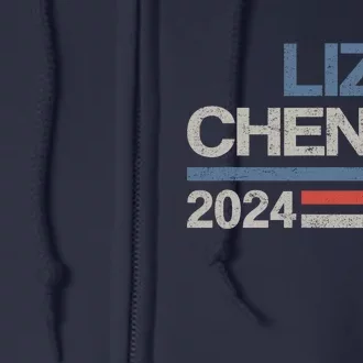 Liz Cheney For President 2024 Usa Election Liz 24 Full Zip Hoodie