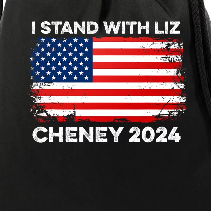 Liz Cheney For President Gop 2024 Election Vote Usa America Drawstring Bag