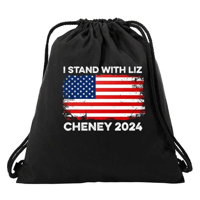 Liz Cheney For President Gop 2024 Election Vote Usa America Drawstring Bag