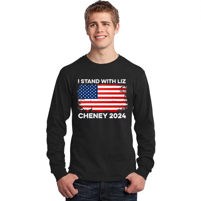 Liz Cheney For President Gop 2024 Election Vote Usa America Tall Long Sleeve T-Shirt