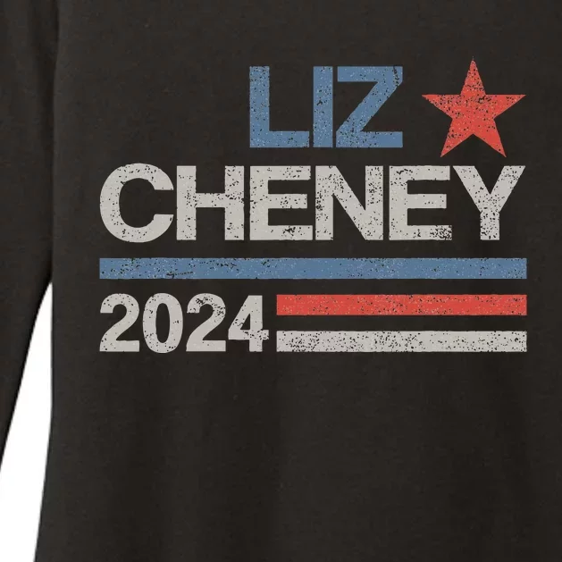 Liz Cheney For President 2024 Usa Election Liz 24 Womens CVC Long Sleeve Shirt