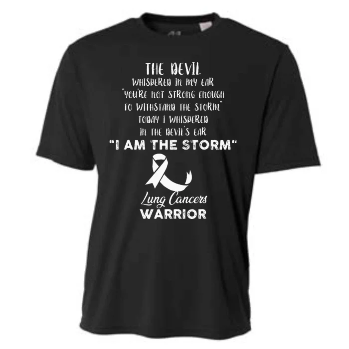 Lung Cancer Fight Cancer Ribbon Cooling Performance Crew T-Shirt