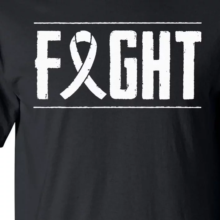 Lung Cancer Fight Cancer Ribbon Tall T-Shirt