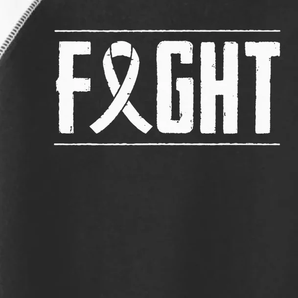 Lung Cancer Fight Cancer Ribbon Toddler Fine Jersey T-Shirt