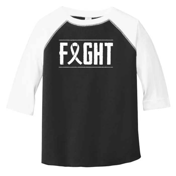 Lung Cancer Fight Cancer Ribbon Toddler Fine Jersey T-Shirt