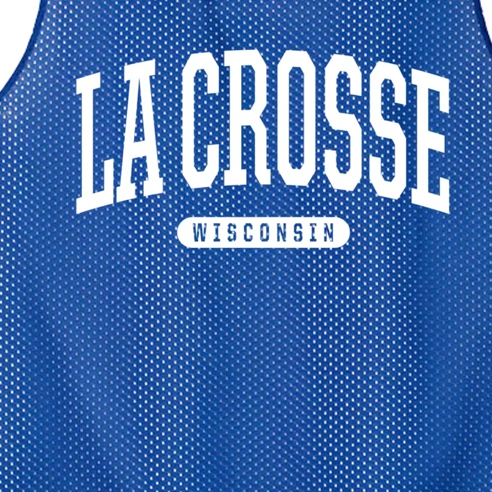 La Crosse Funny Gift Cute Gift College University Style Wi Usa Gift Mesh Reversible Basketball Jersey Tank