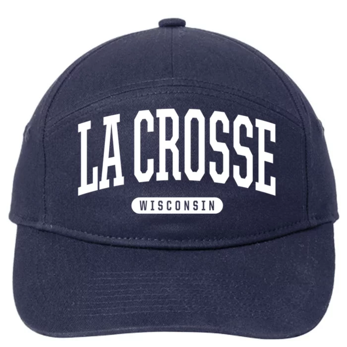 La Crosse Funny Gift Cute Gift College University Style Wi Usa Gift 7-Panel Snapback Hat