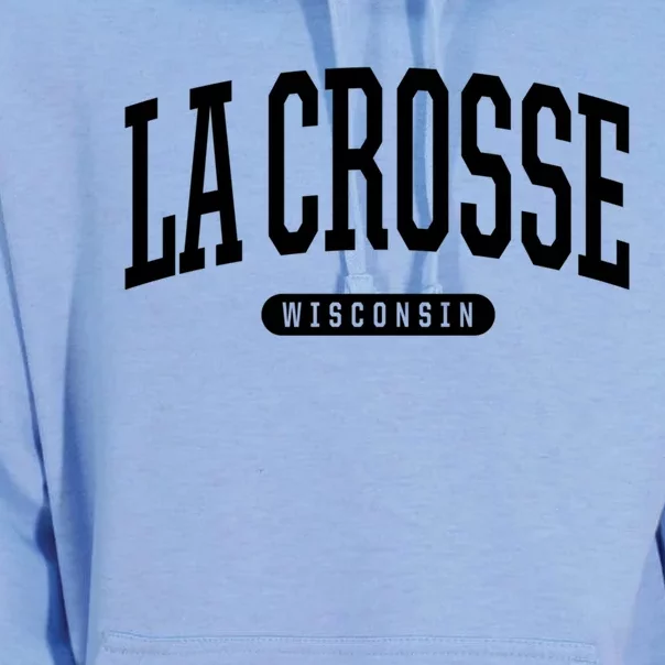 La Crosse Funny Gift Cute Gift College University Style Wi Usa Gift Unisex Surf Hoodie