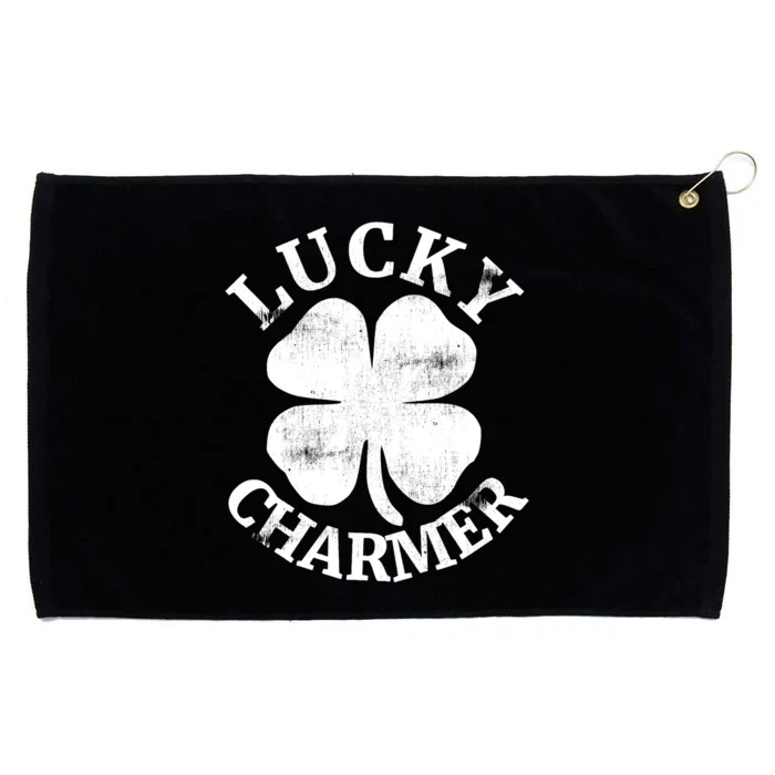 LUCKY CHARMER Funny St. Patrick's Day Boy Girl Grommeted Golf Towel