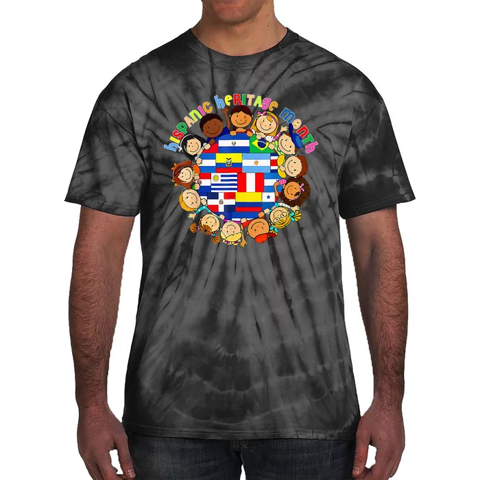 Latino Countries Flag For Hispanic Heritage Month Tie-Dye T-Shirt