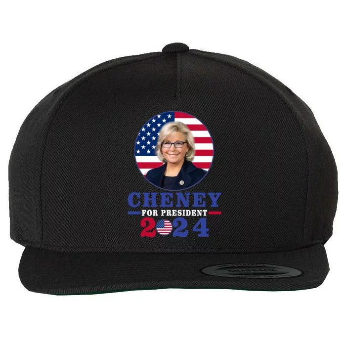 Liz Cheney For President 2024 USA Election Liz 24 Wool Snapback Cap