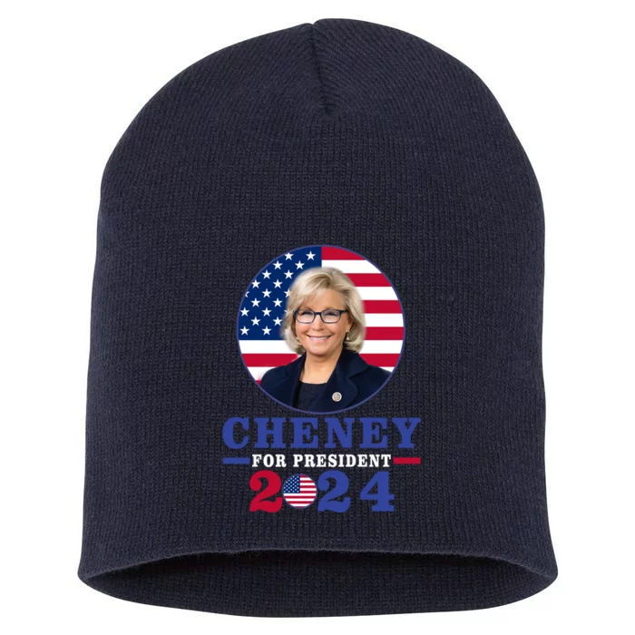 Liz Cheney For President 2024 USA Election Liz 24 Short Acrylic Beanie